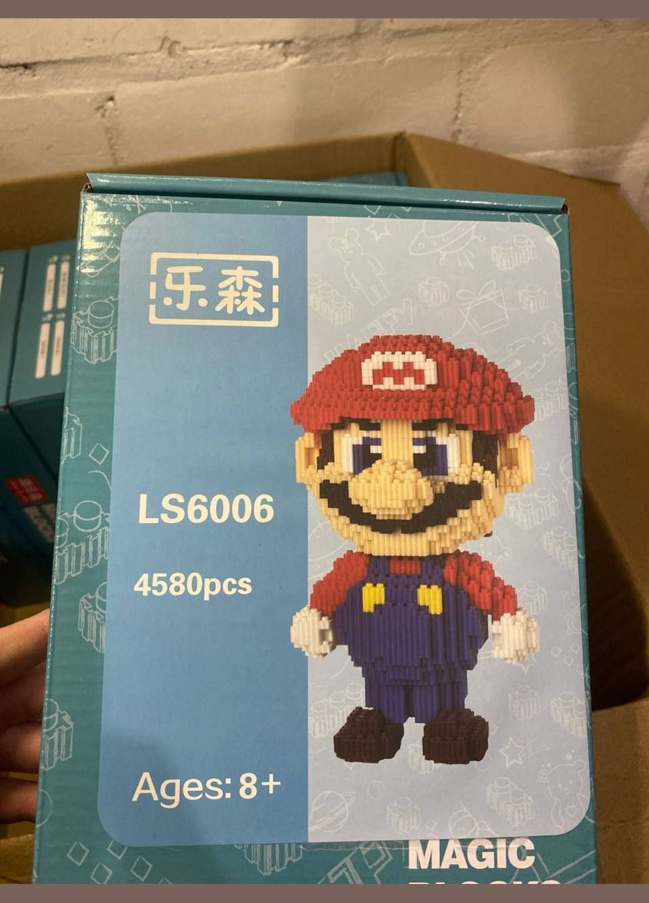 сертифицированный безопасный пластик высокого качества 4580 деталей 28*18 см No Brand Конструктор Mario (329692531)