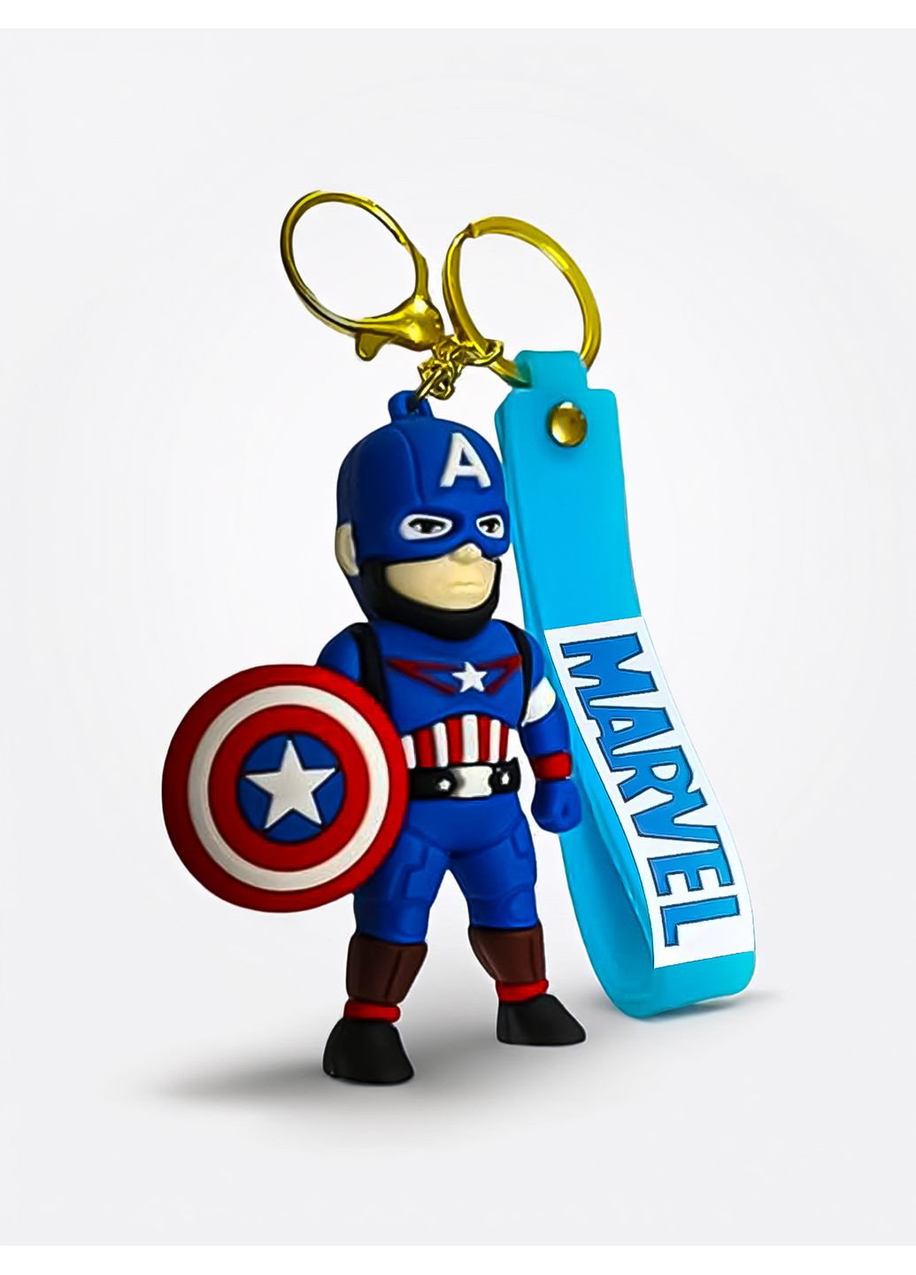 Брелок іграшка на рюкзак Капітан Америка Captain America Keychain 3D No Brand (328451042)