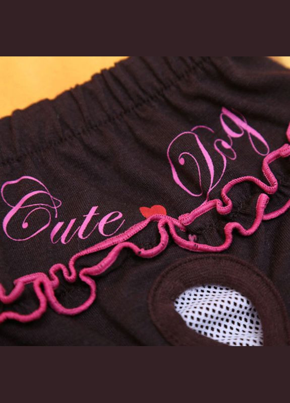 Труси гігієнічні для тічки в собак чорна кава S No Brand (299840331)