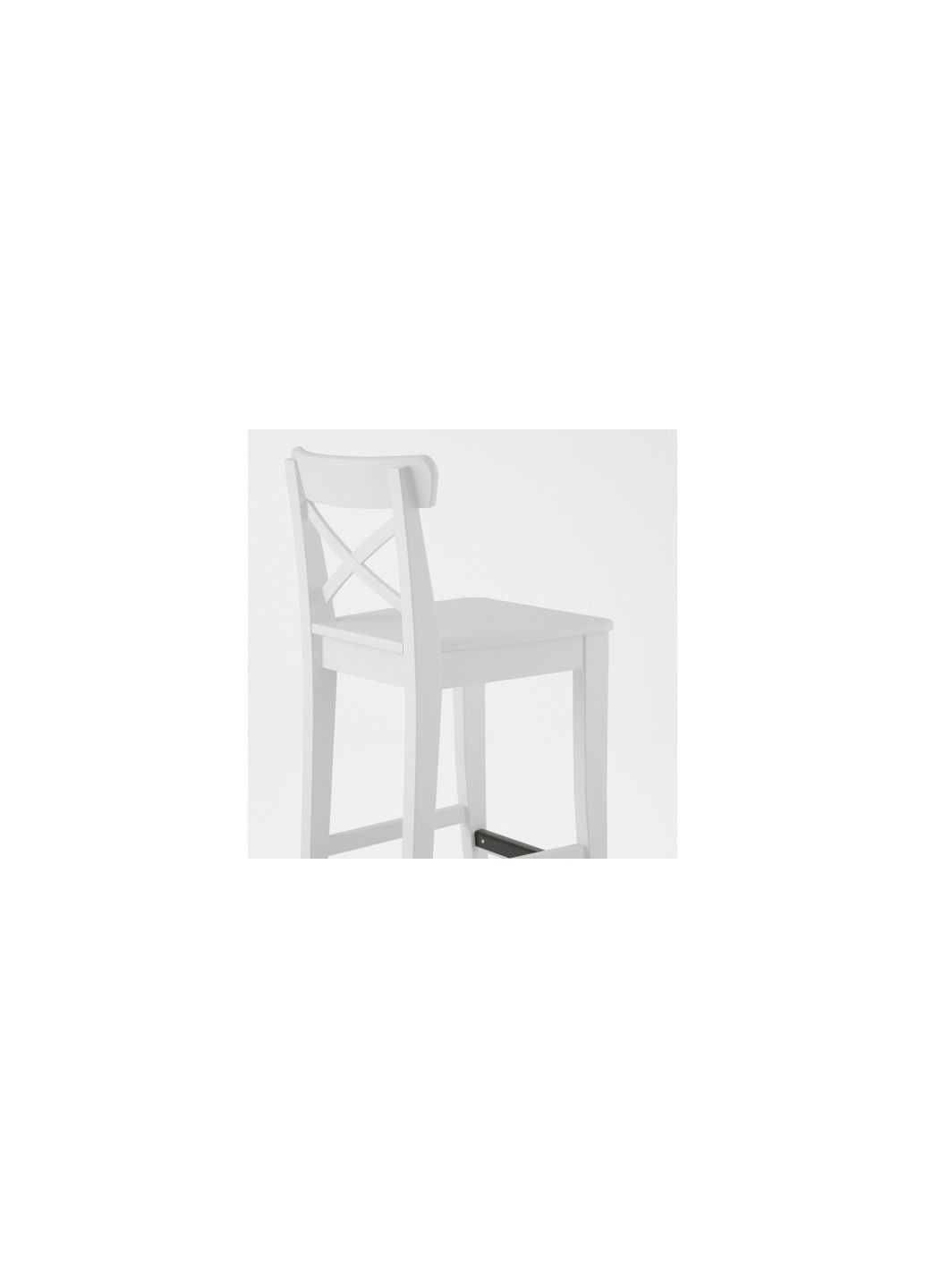 Стул барный белый 63 см IKEA (272150117)