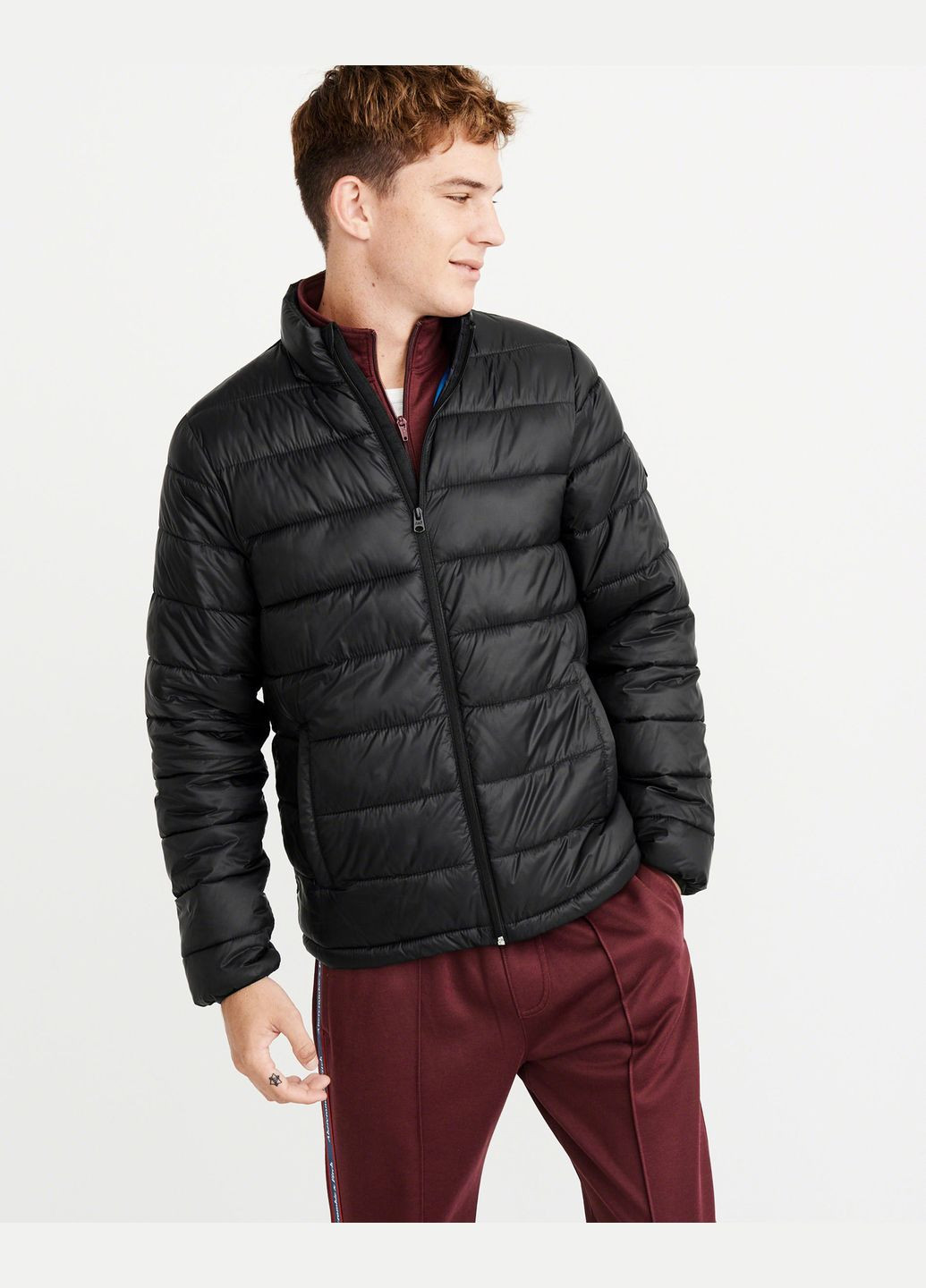 Черная демисезонная куртка демисезонная - мужская куртка af4984m Abercrombie & Fitch