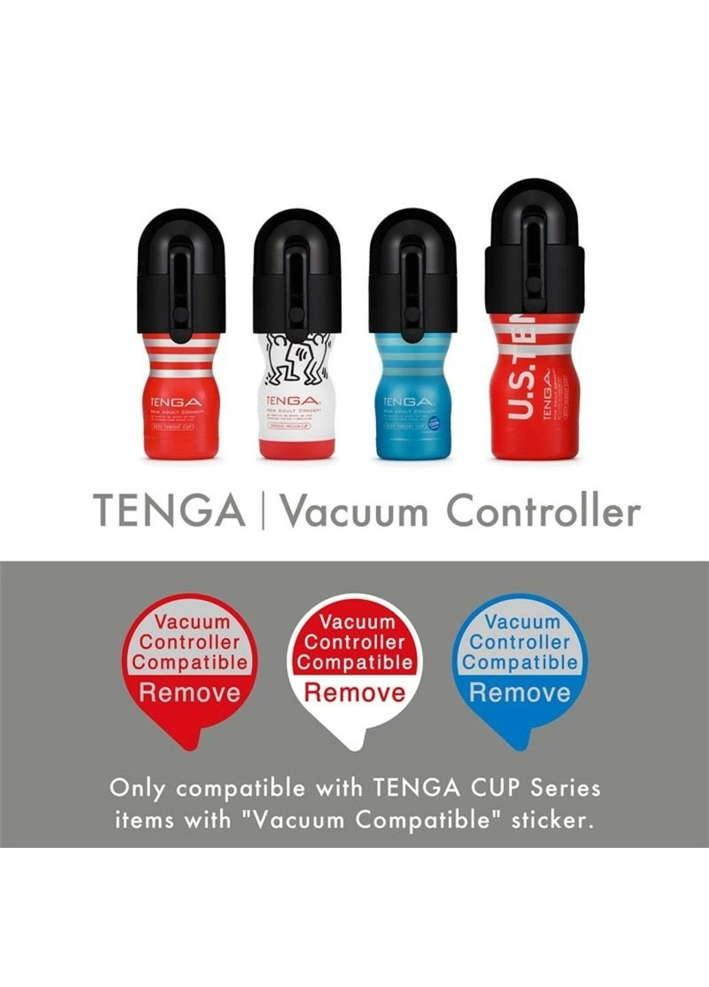 Насадка на мастурбатор для вакуумної стимуляції TVC-001 Vacuum Controller Tenga (289783497)