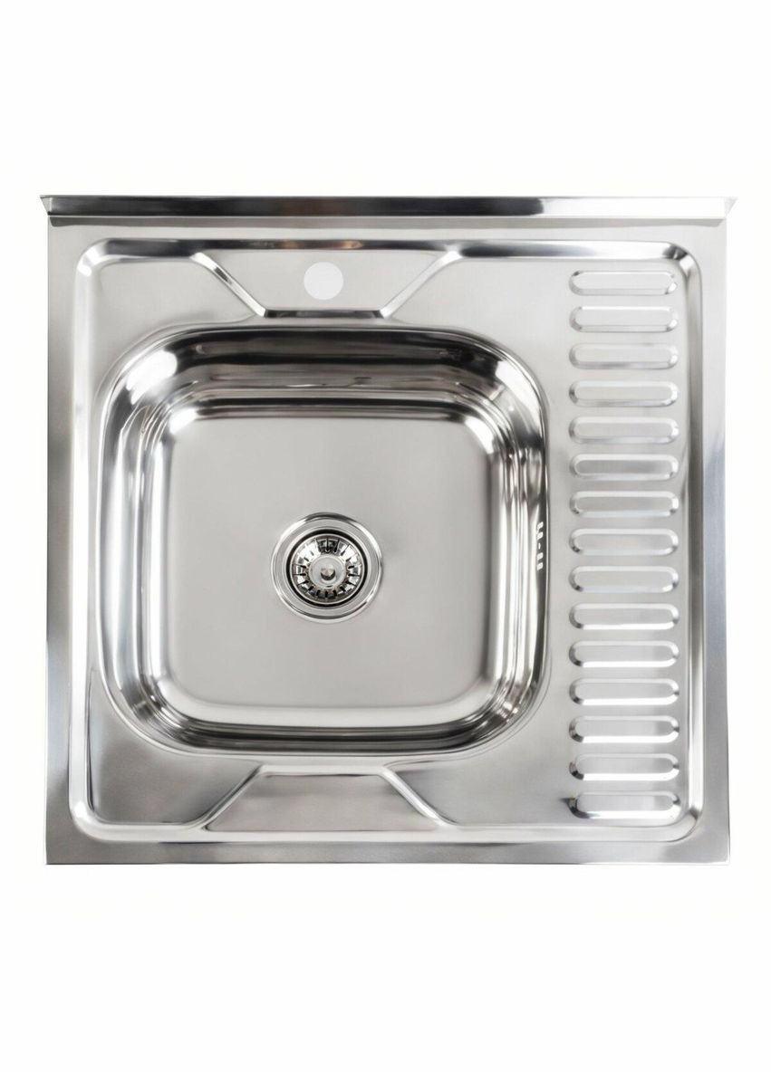 Кухонна мийка з нержавіючої сталі ПОЛІРОВКА 6060 L (0,7/160 мм) Valeso (342071688)