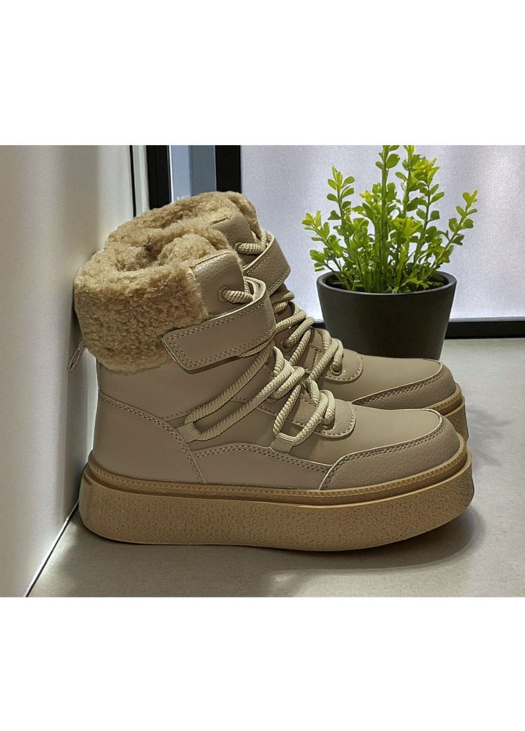 Черевики зимові для дівчинки арт. бежевий Clibee 601-3 (364118475)