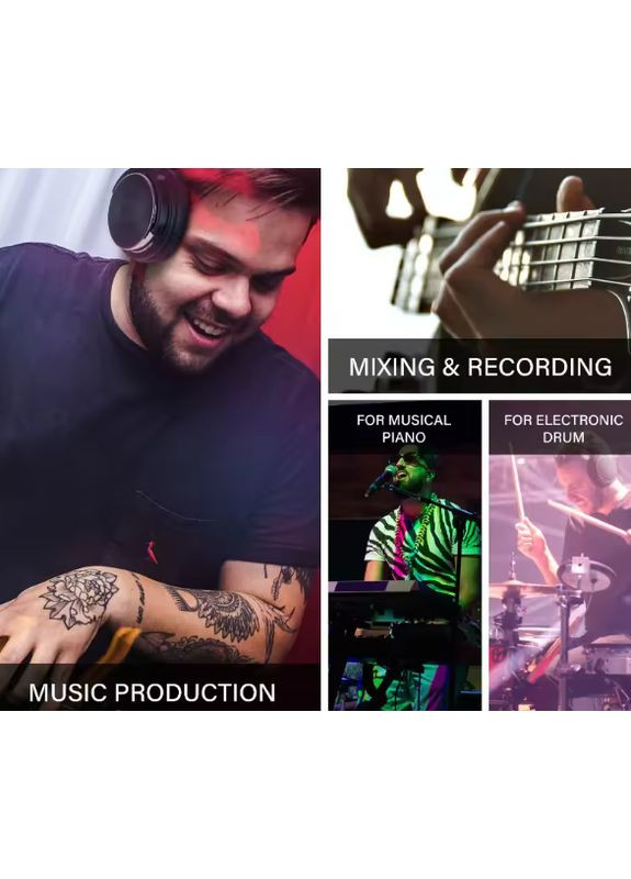 Навушники дротові Studio Pro 50 з мікрофоном Black Oneodio (365752629)