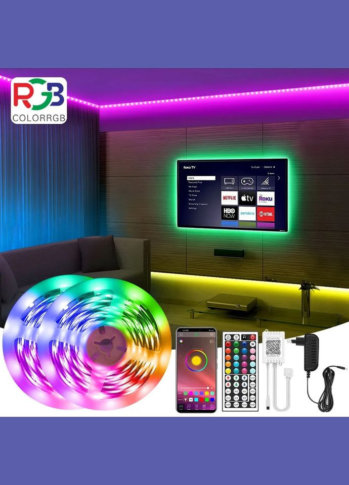 Bluetooth Світлодіодна стрічка 20 метрів 360 світлодіодів No Brand (334302331)