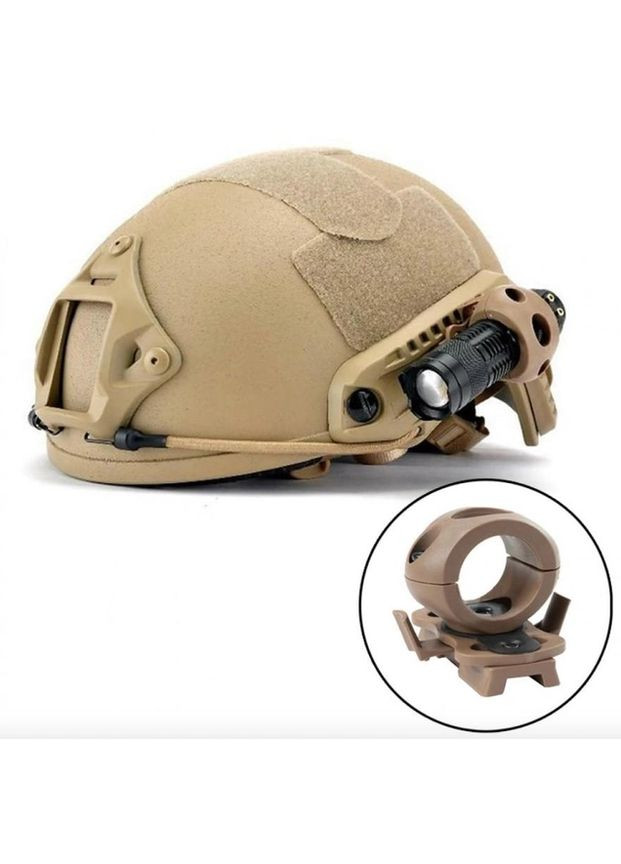 Крепление для Фонаря на рельсе Шлем MICH/IBH/FAST E25 (50911192) Clefers (300854230)