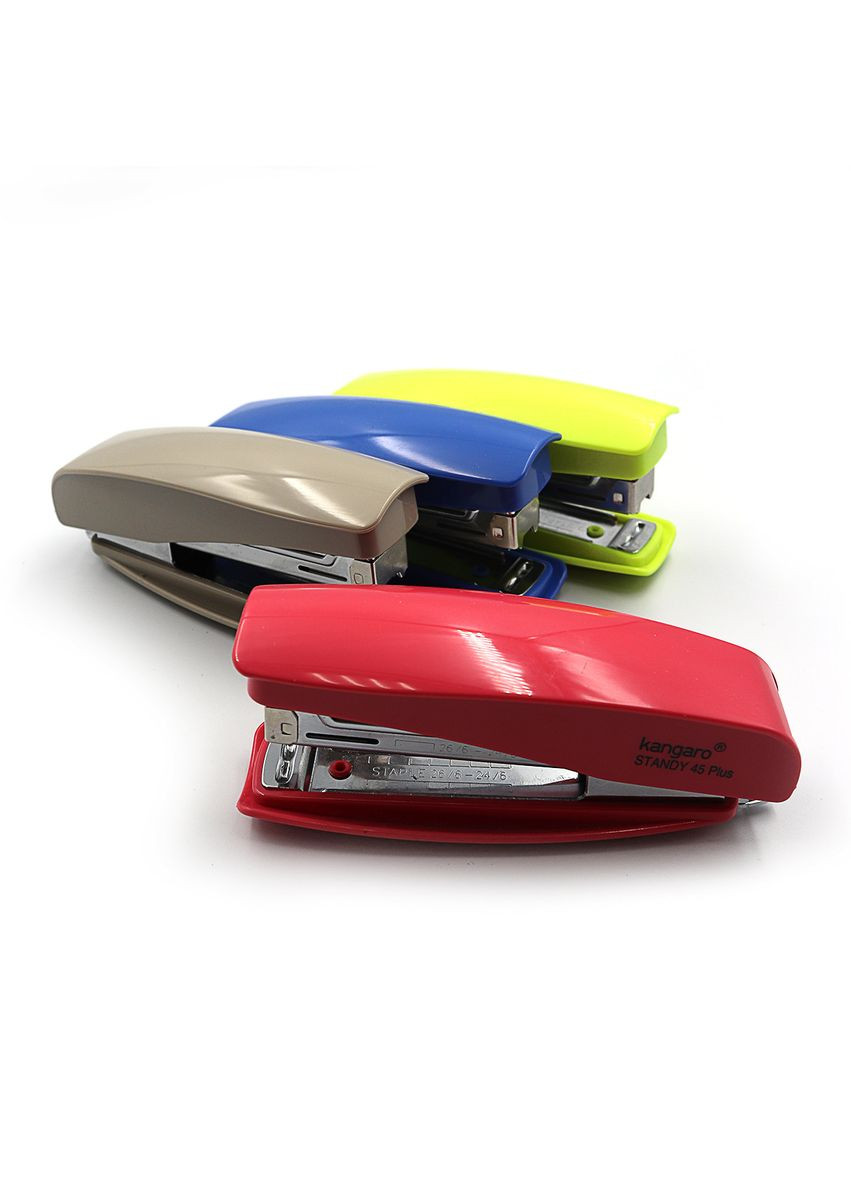 Степлер "STANDY-45-PLUS/ №24/6 30л., глубина 64мм, длина 118мм, антистеплер, пластик микс (1/10/60) Kangaro (367761397)
