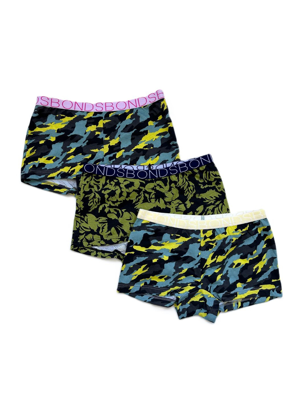 Трусики-шортики для дівчинки (уп.3шт) камуфляж 8/10 122-134 см Bonds (324610472)