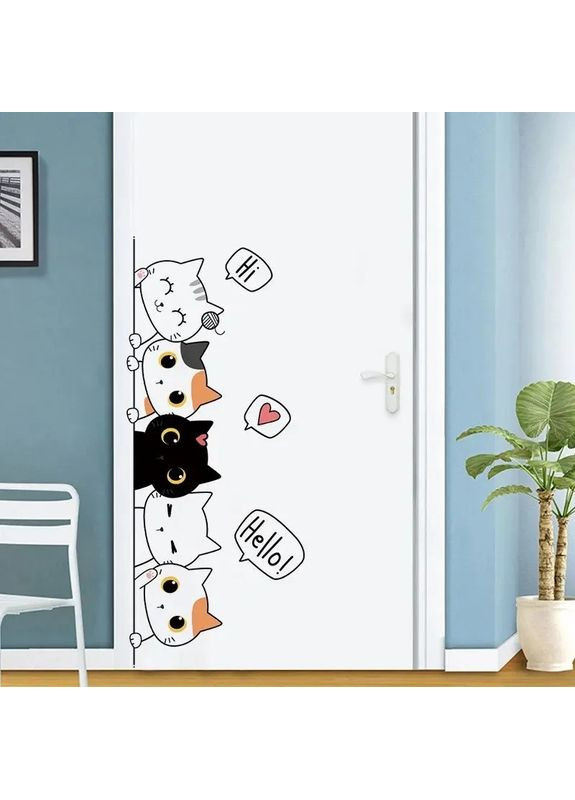 Наклейки на стіну для дитячої кімнати Милі кошенята AD3085 No Brand (365720896)