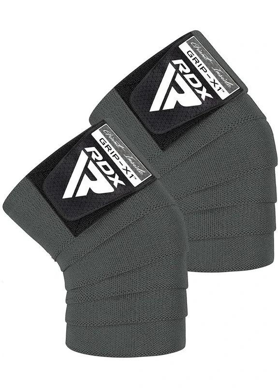 Бинти на коліна K1 GYM Knee Wraps Grey RDX (395014285)
