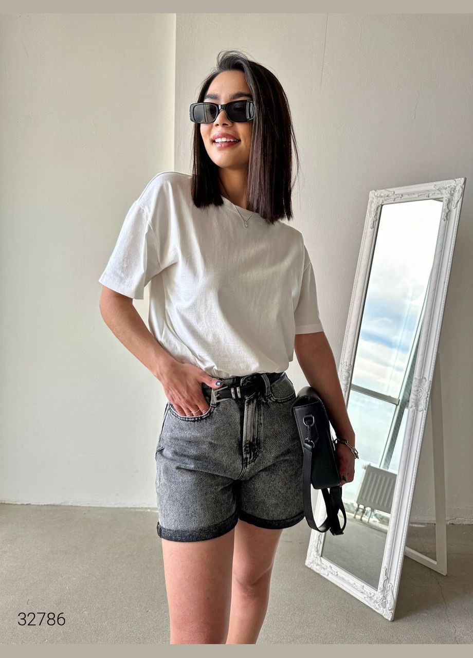 Джинсовые шорты с отворотами Liton (303775700)