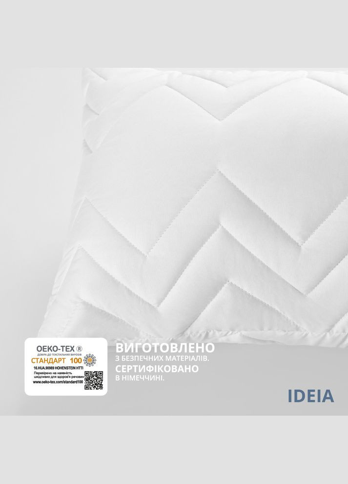 Подушка для тела сна отдыха NORDIC+ 40х140 см антиаллергенная длинная белая холлофайбер с молнией IDEIA (342128409)