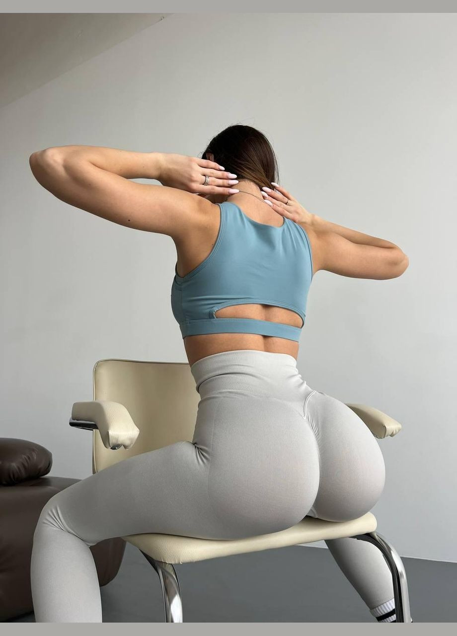 Легінси з ефектом пуш-ап світло-сірого кольору, розмір L Trends (330756882)