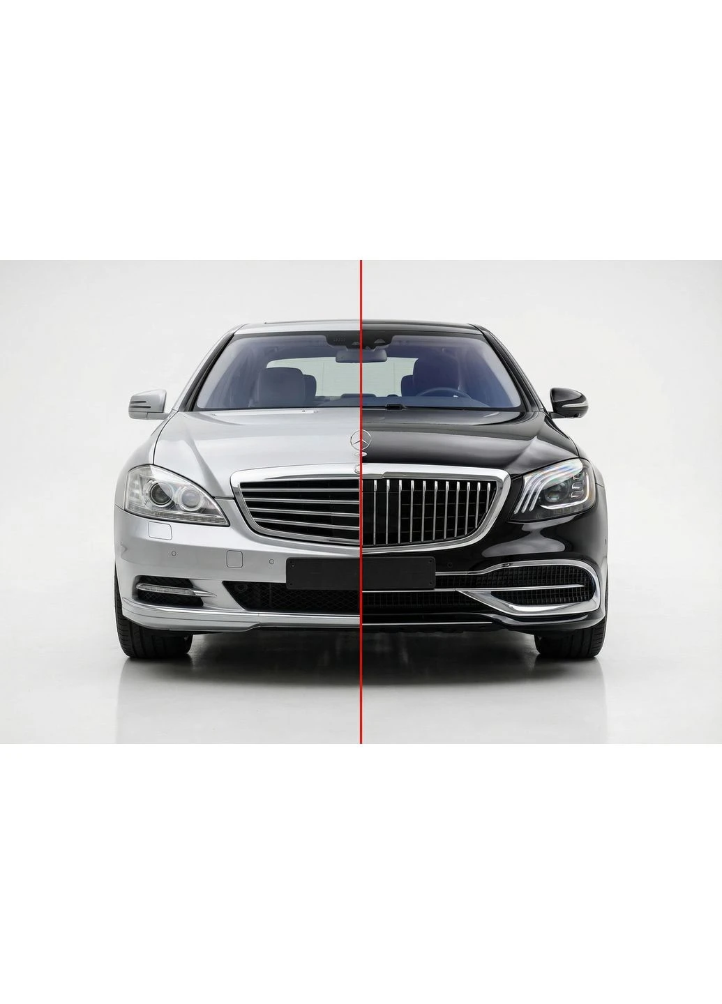 Комплект рестайлінгу в X222 Maybach S600 для Mercedes S-сlass W221 2005-2013 рр No Brand (390303151)