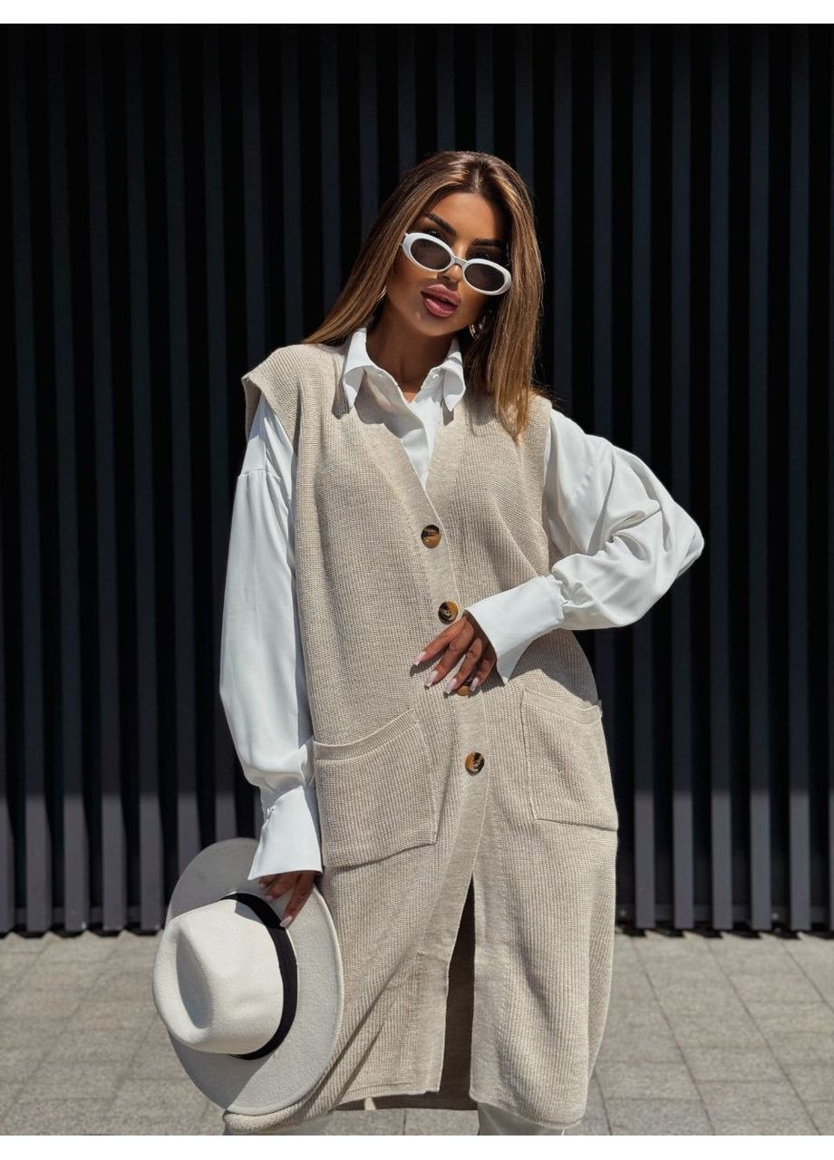 Кардіган-жилет – Розмірна сітка в описі GD/GL Модний простір (360476149)