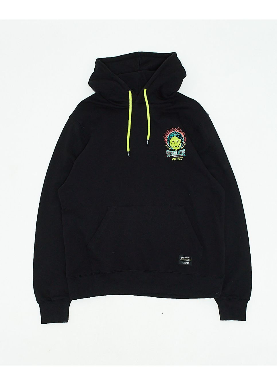 Худі фліс,чорний з принтом, Wesc (360725408)