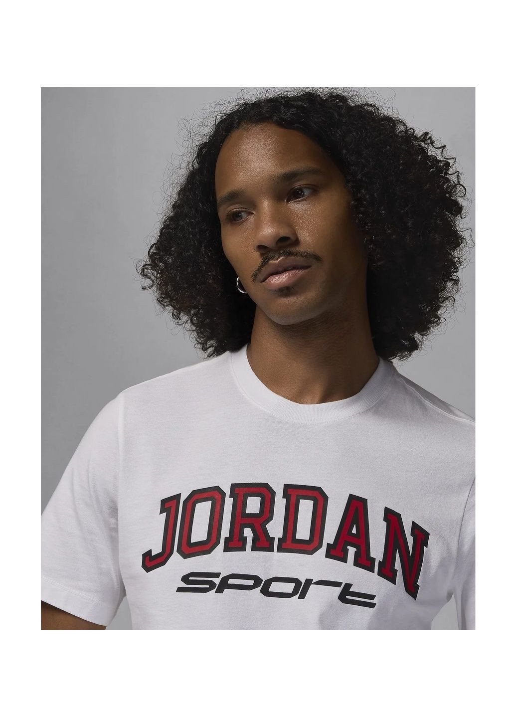 Белая мужская футболка sport dri-fit t-shirt white Air Jordan