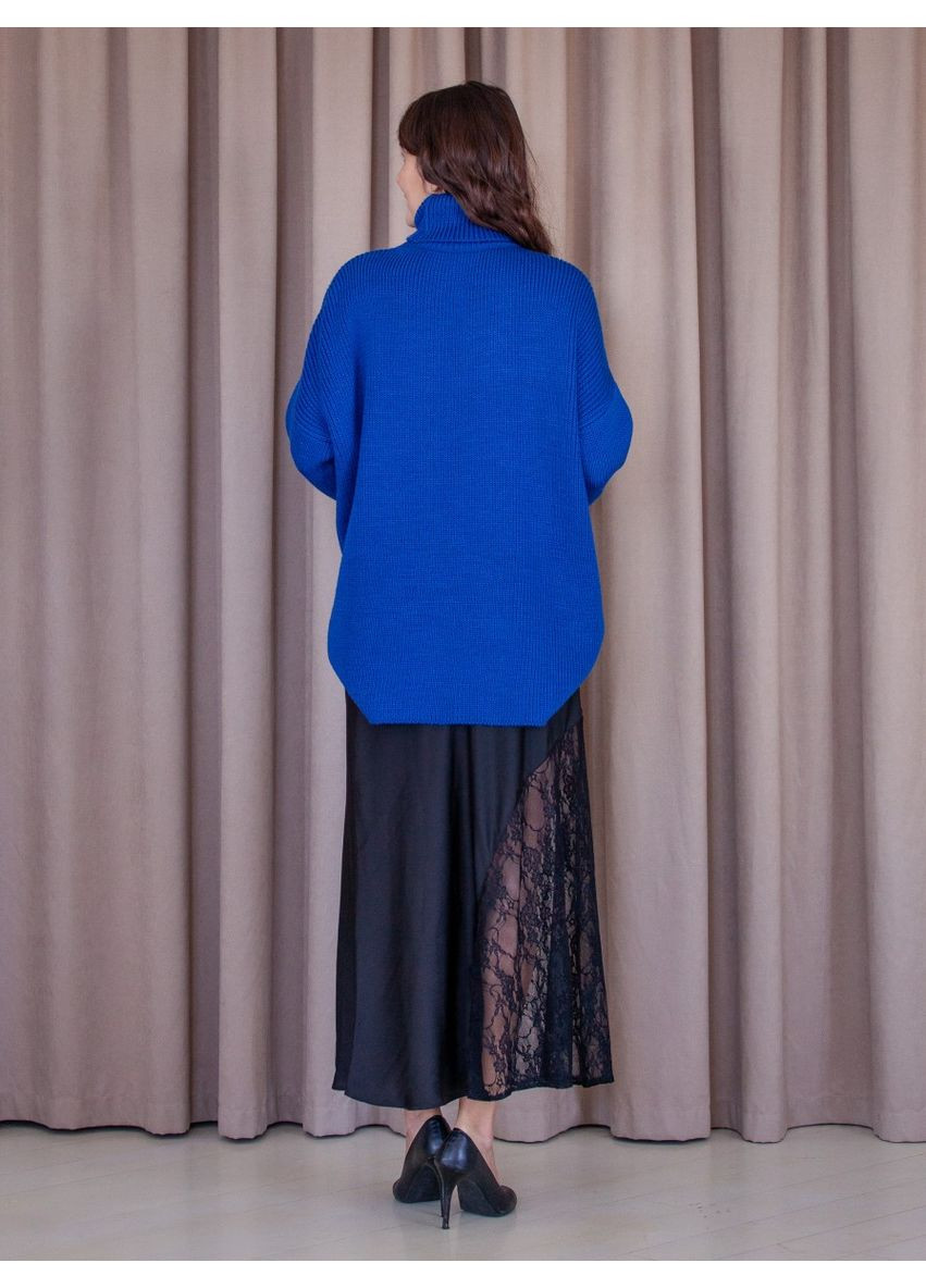 Синий демисезонный свитер Pawa