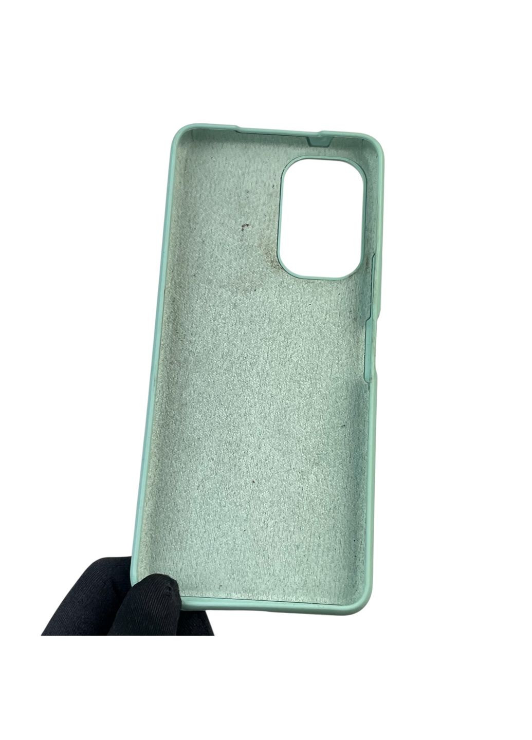 Чохол для Camon 19 Pro (CI8n) силіконовий з мікрофіброю нековзний на техно камон 19 про бірюзовий Tecno (366388543)