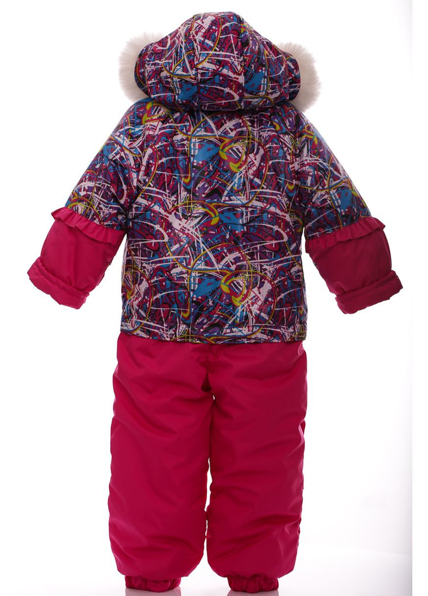 Комбінезон для дівчинки Трансформер на холлофайбері Рюша малиновий 92 см (28692) BABYKROHA (297199157)