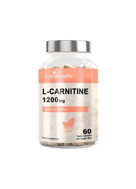 L-карнитин L-Carnitine 1200mg - 60 caps vegan True Health (373281830)