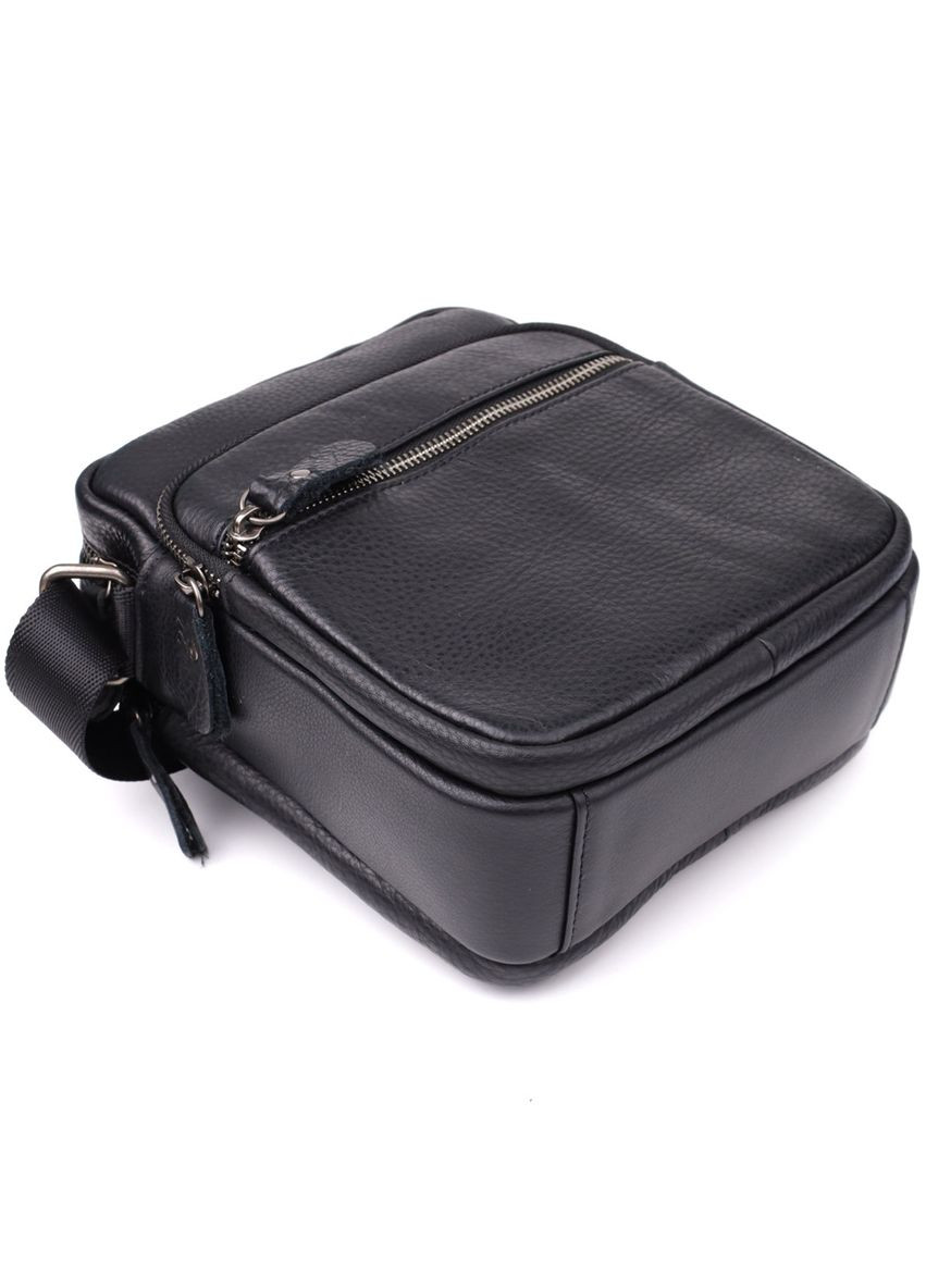 Містка чоловіча сумка на плече з натуральної шкіри 23022 Vintage (366880706)