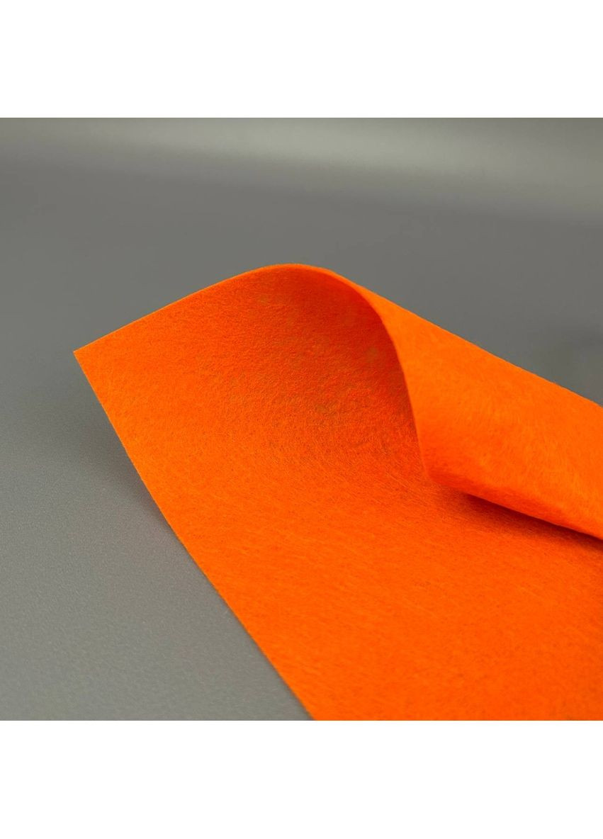 Фетр 1 мм, 20х30 см, цвет – оранжевый С64 Plus-plus (353393313)