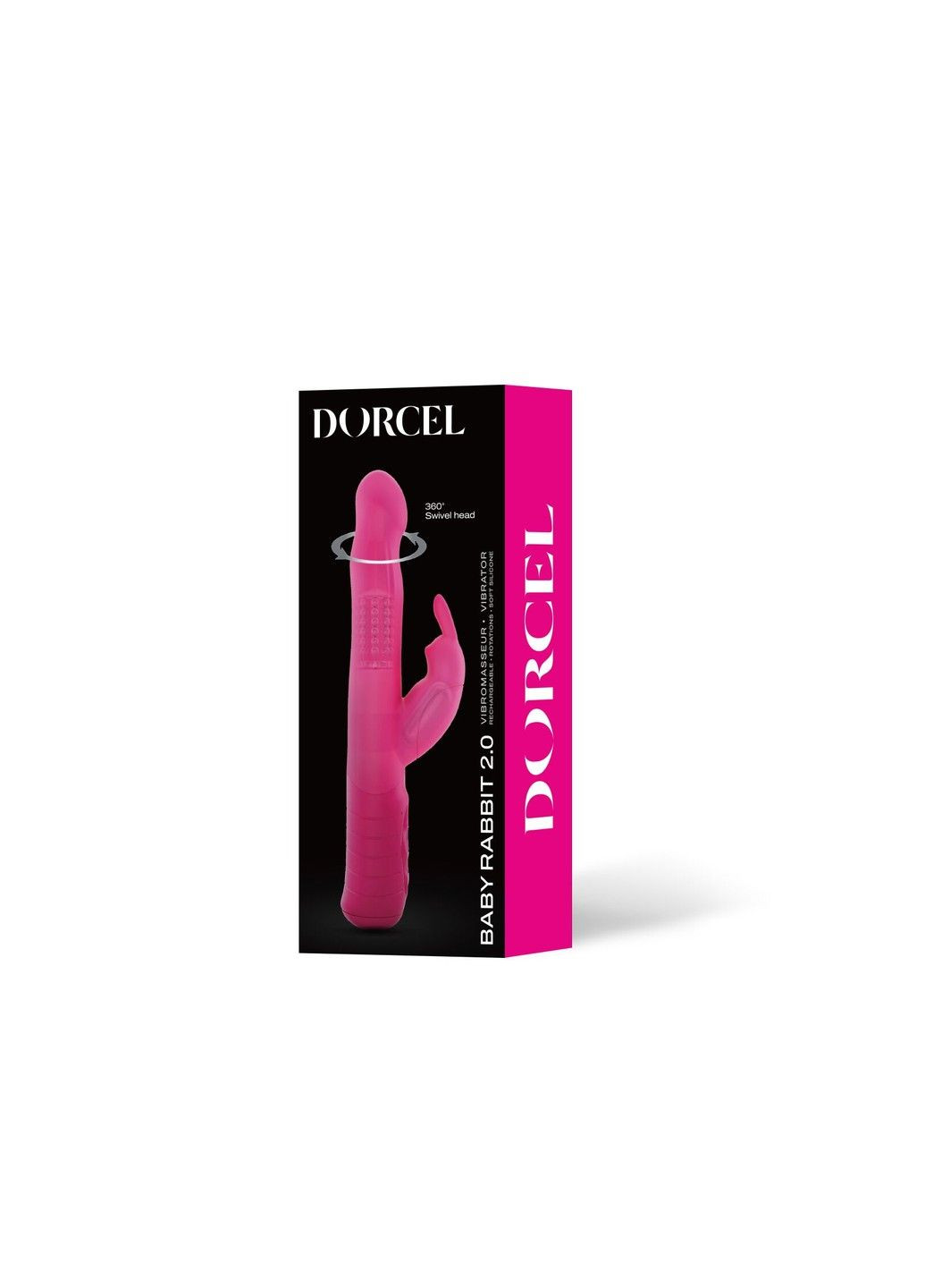 Вібратор-кролик Baby Rabbit Magenta 2.0 з перлинним масажем і головкою, що обертається Dorcel (333332223)