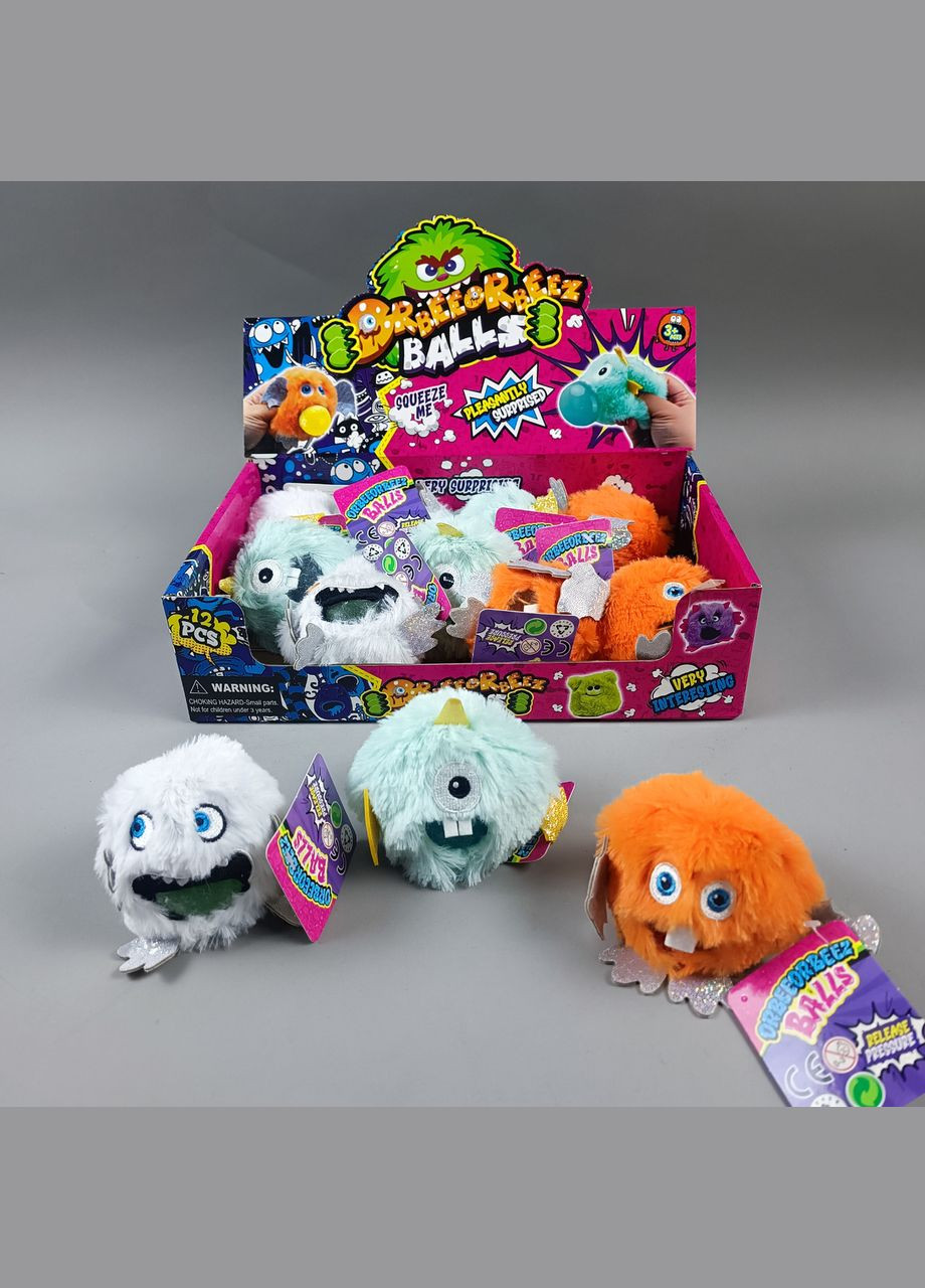 Пухнастий антистрес BTX 011 надуває кулю, текстильна, розмір - 10х8х8 см, в коробці Том.М (368830918)