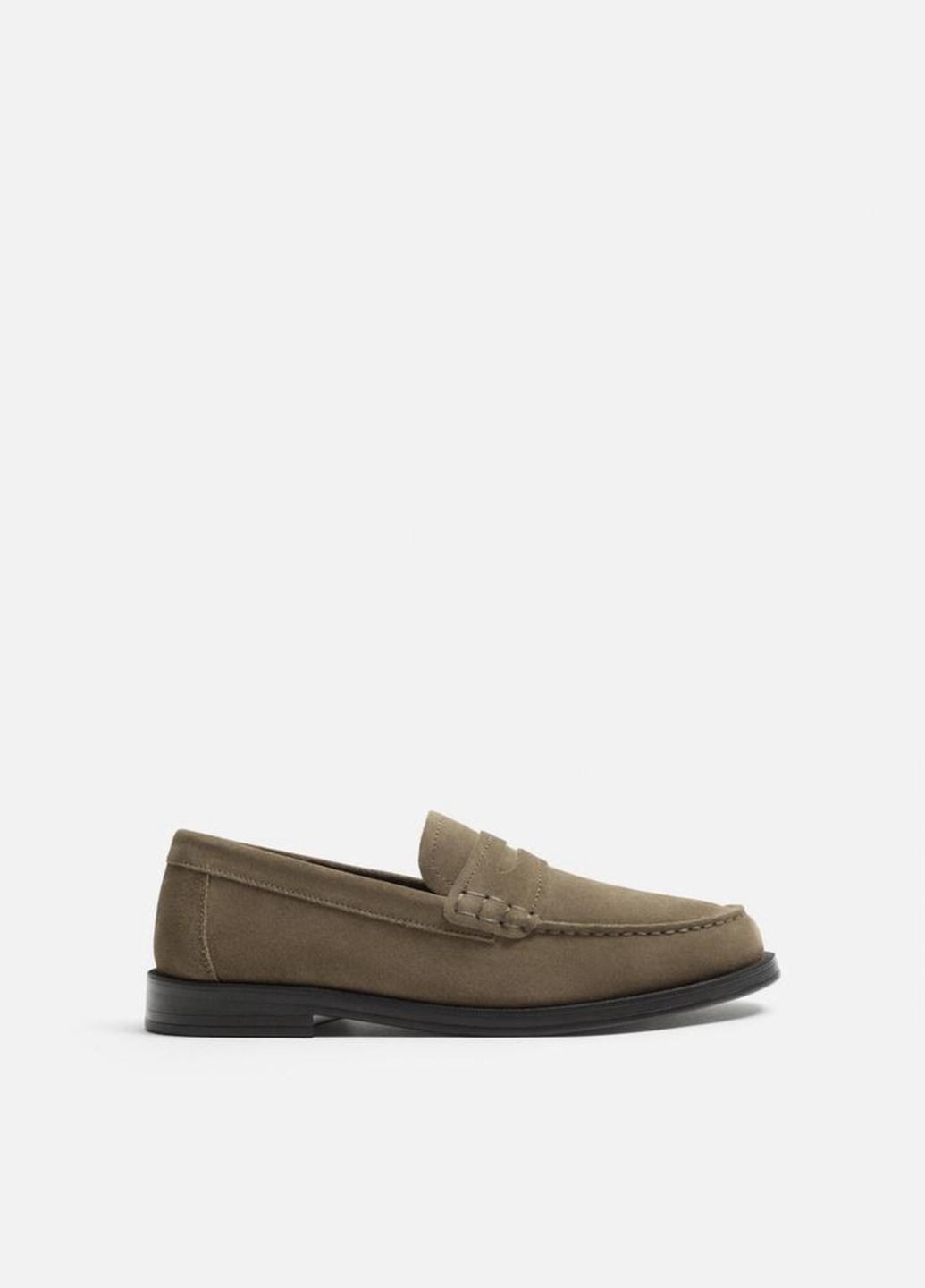 Коричневые мокасины лоферы Zara