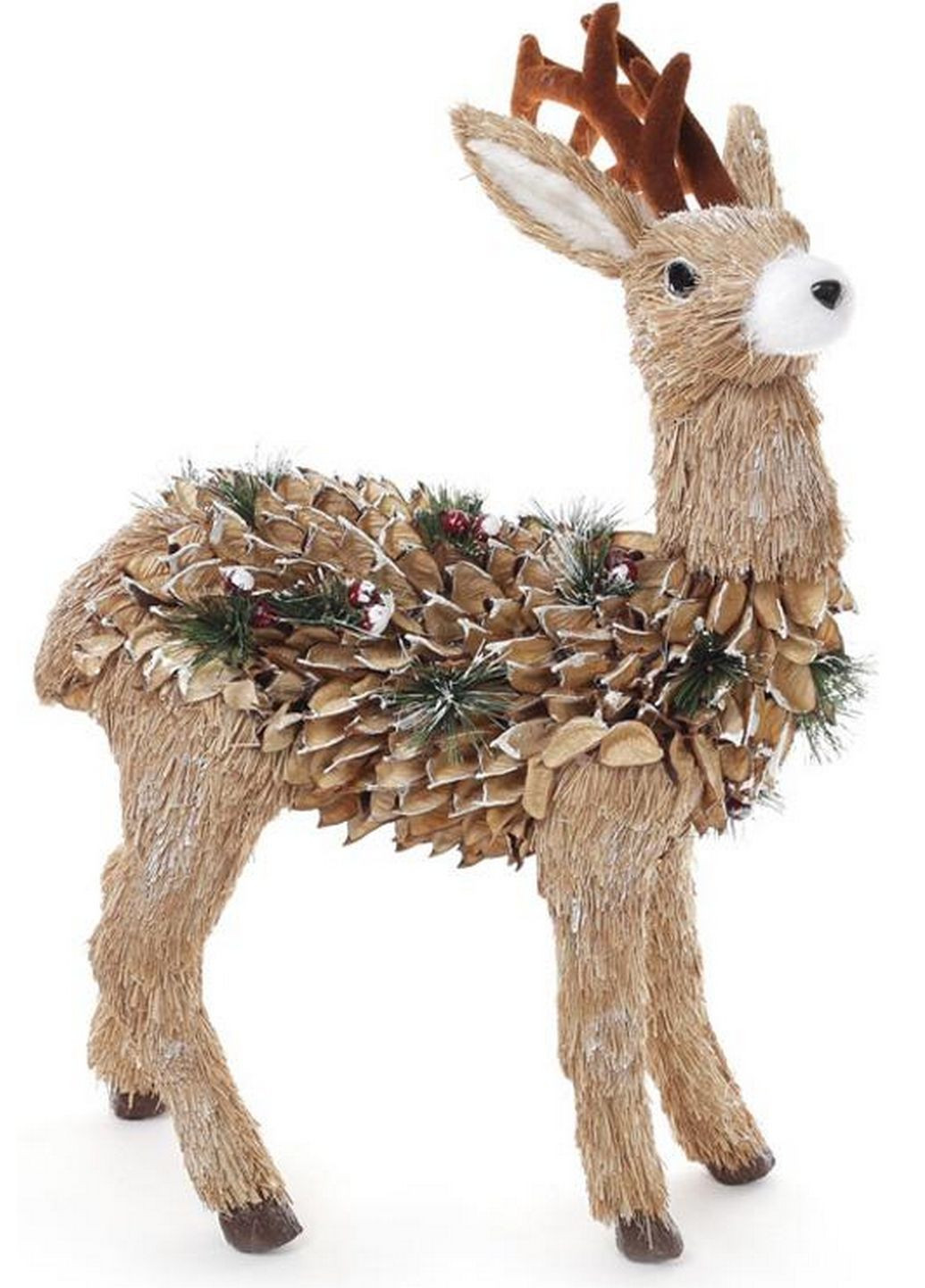 Новорічний декор "олень" із натуральних матеріалів Bona (282594224)