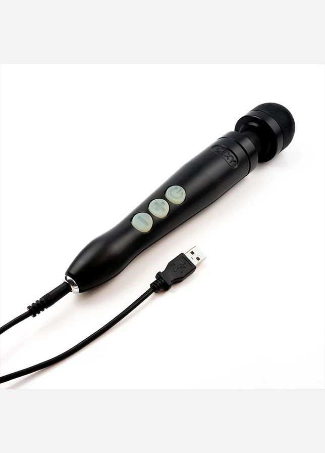 Вибромассажер Die Cast 3R – Matte Black, очень мощный, перезаряжаемый, металлический корпус – CherryLove Doxy (332209401)