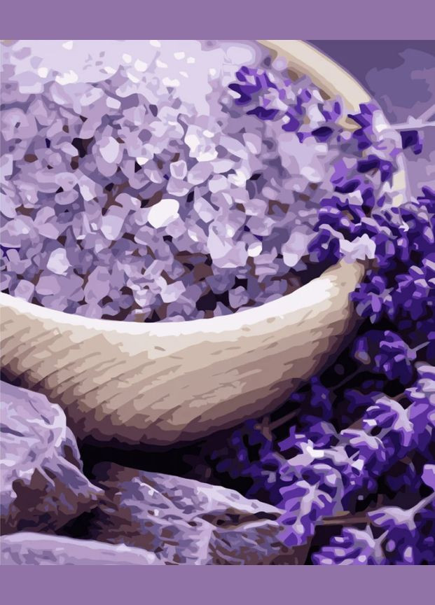 Картина по номерам Квіти бузку VA-3567 40х50 см ( ) Strateg (328944124)