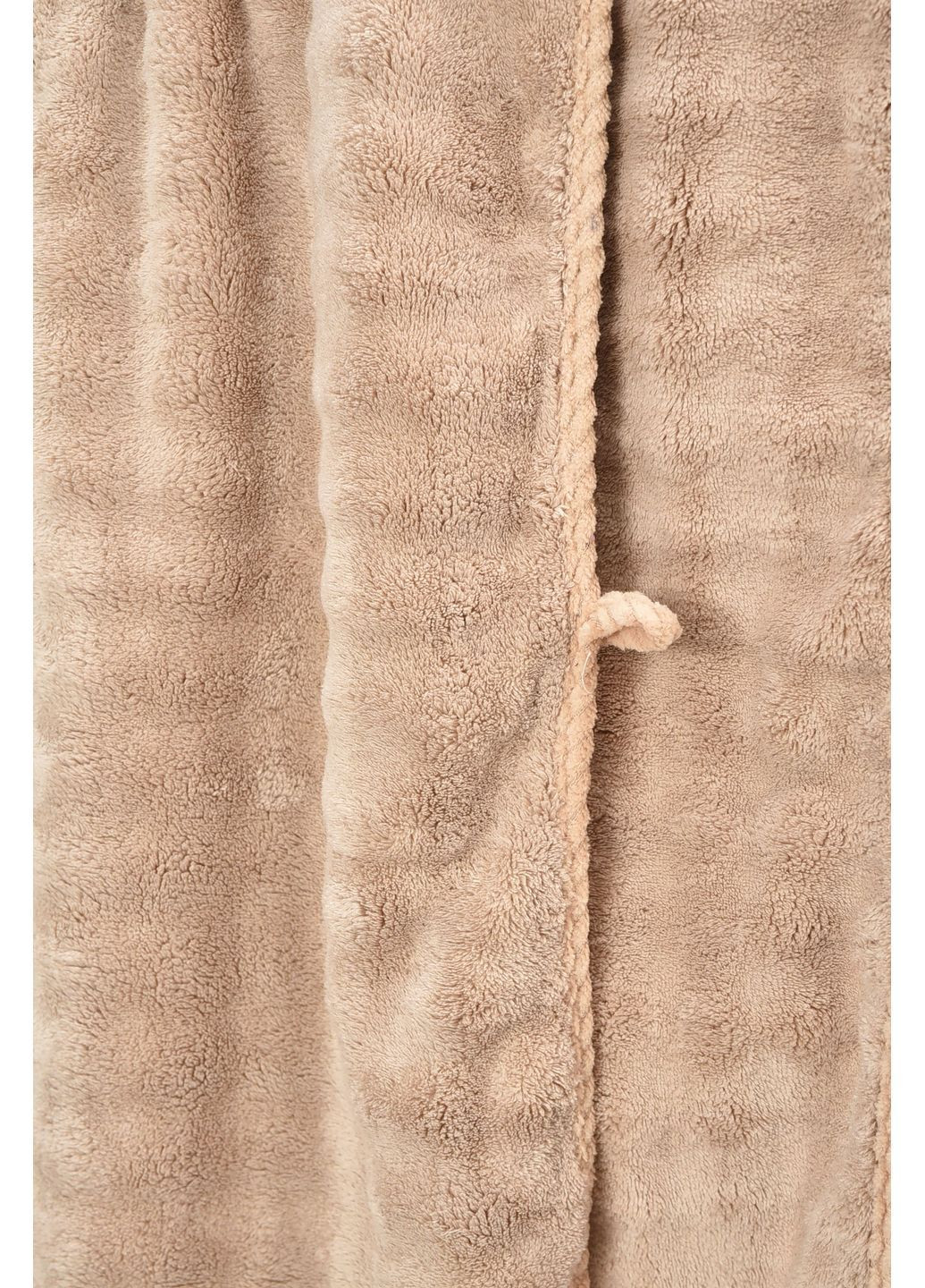 Набор однотонных полотенец из микрофибры банное+для лица светло-бежевого цвета Let's Shop однотонный светло-бежевый