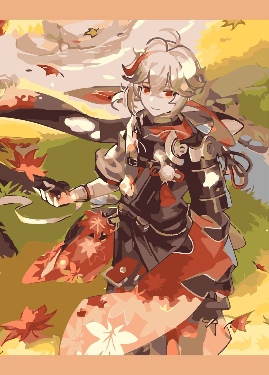 Картина по номерам Геншн импакт. Каддуха 40*50 см Оригами LW 3260 pbn-a Origami (322141773)