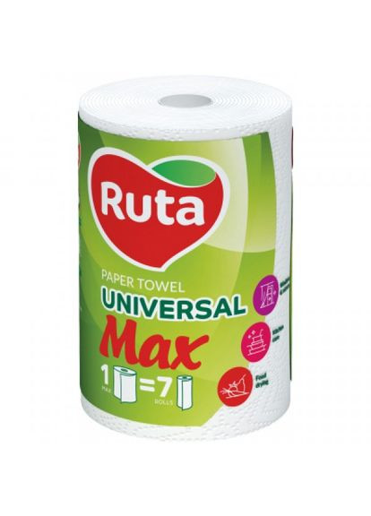 Паперові рушники Max 2 шари 1 шт. (4820023744530) Ruta max 2 слоя 1 шт. (268140392)