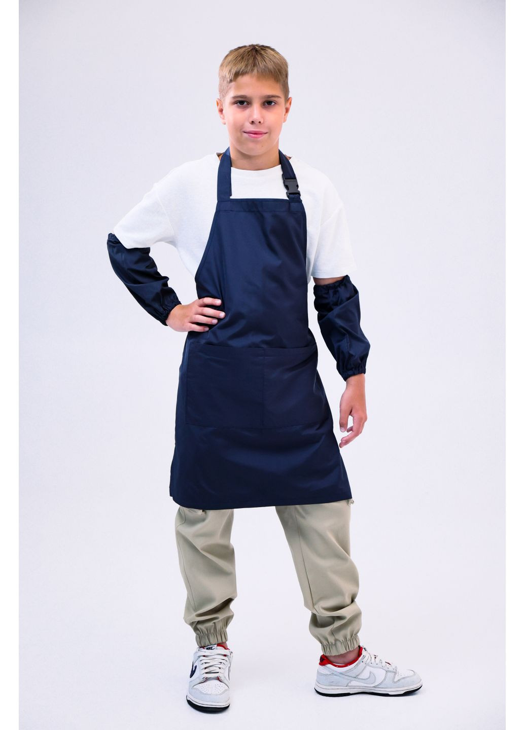 Комплект для школи, в школу з плащової тканини: та нарукавники No Brand фартух (349744702)