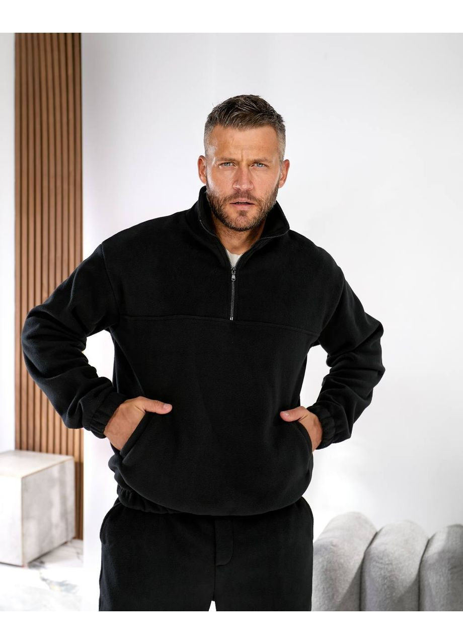 Чорний демісезонний чоловічий спортивний костюм брючний No Brand