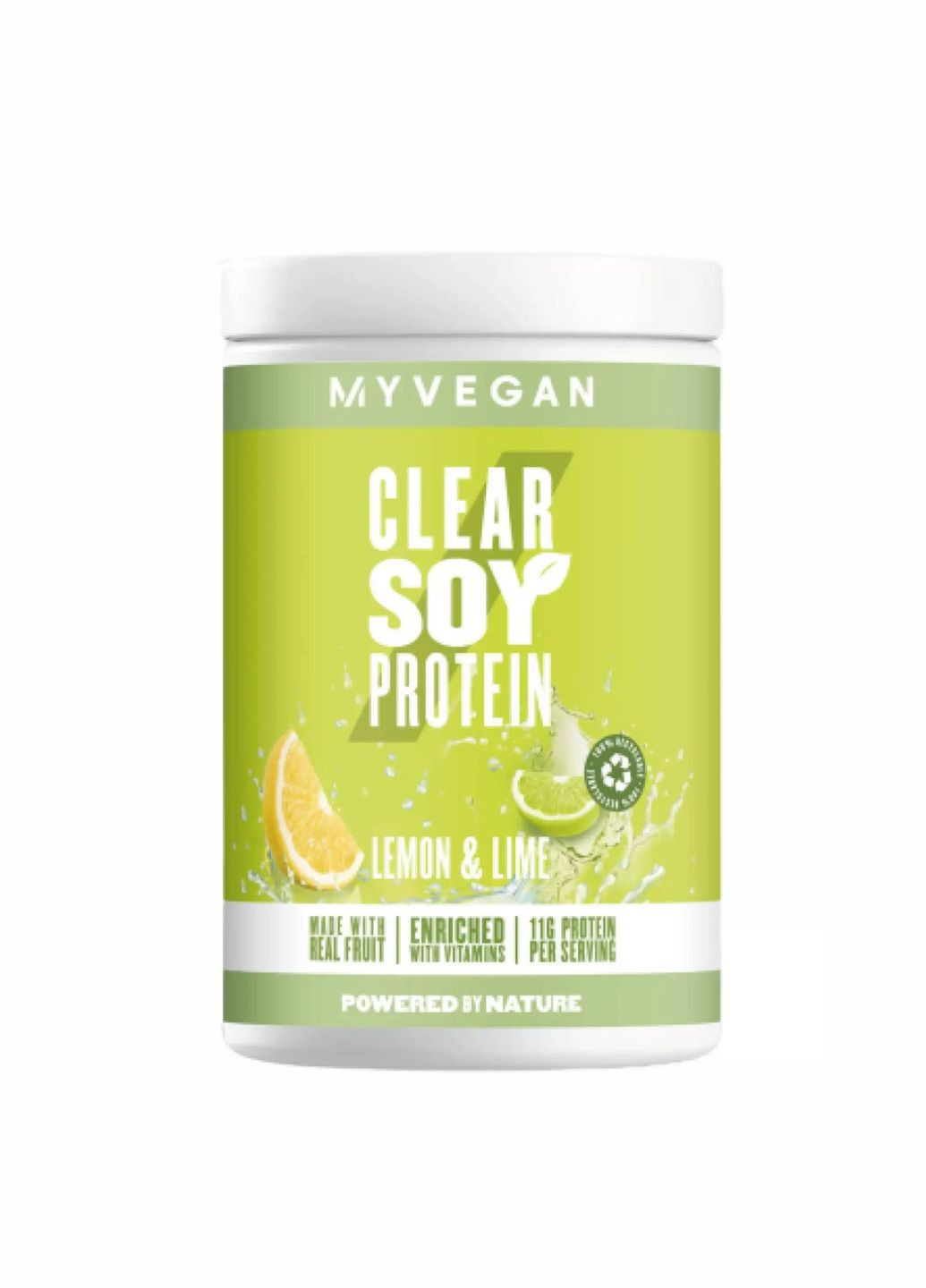 Clear Soy Protein - 340g Lemon Lime (лимон лайм) веганський протеїновий коктейль My Protein (283296281)