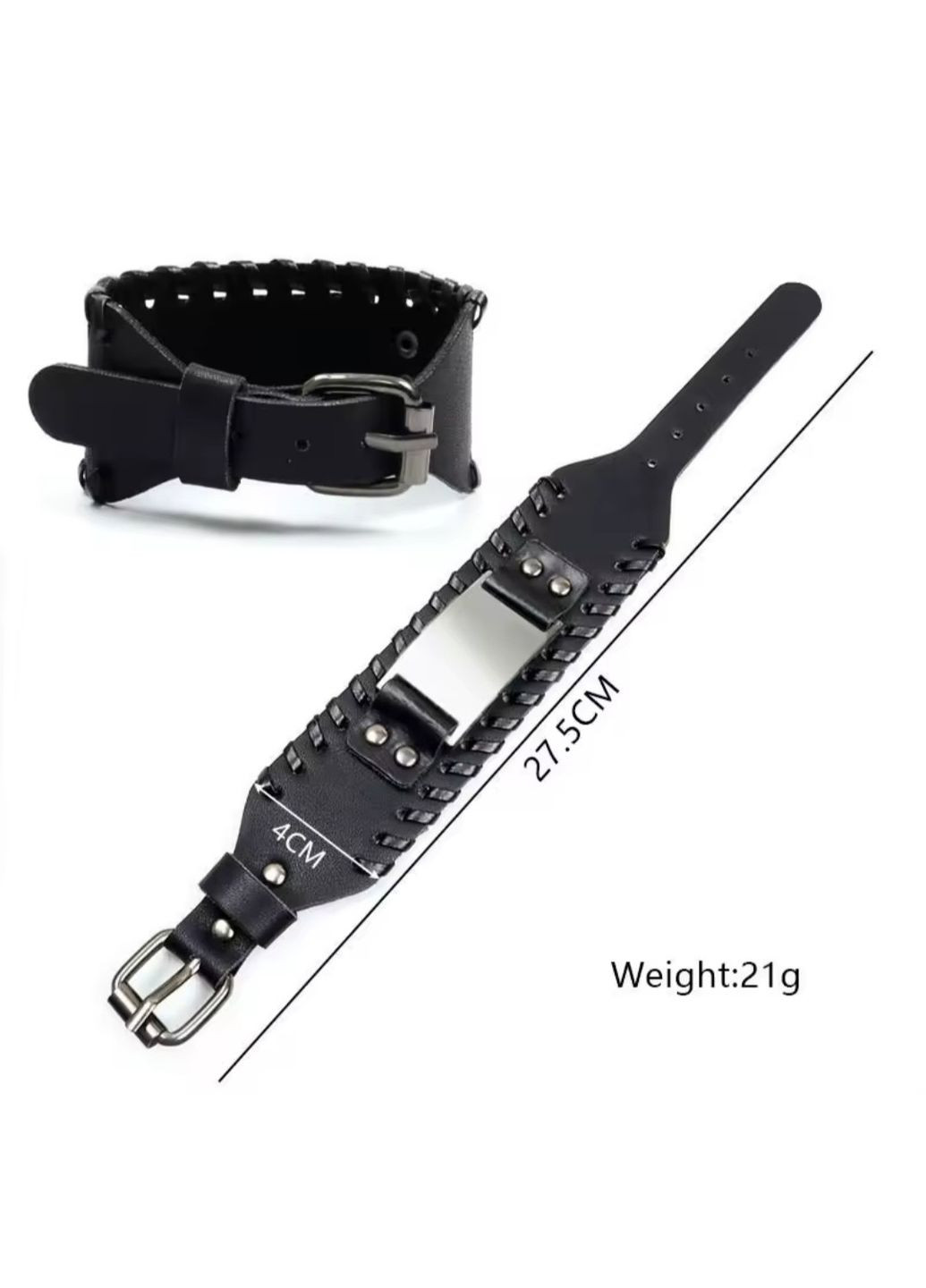 Плетеный кожаный браслет на руку в скандинавском стиле унисекс LSI (370784285)