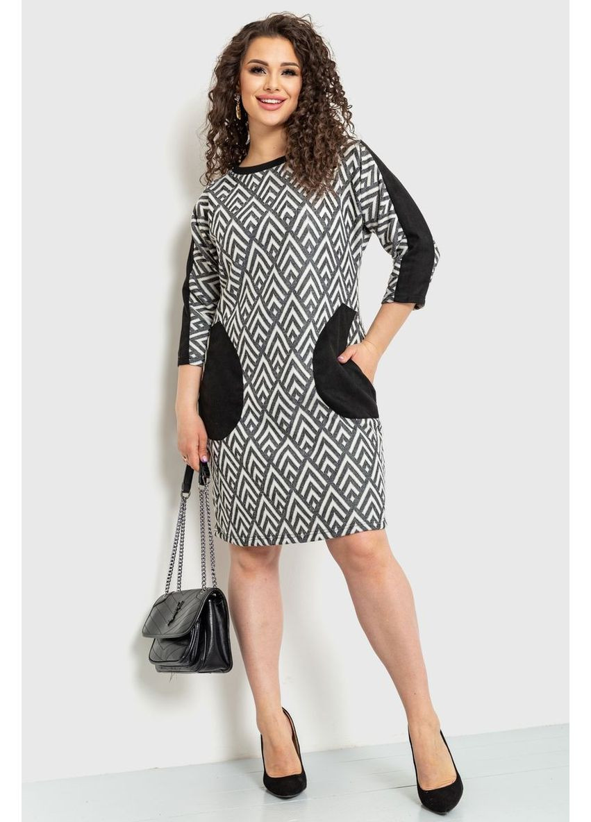 Черно-белое платье классическое,, 183r701 Van Gils