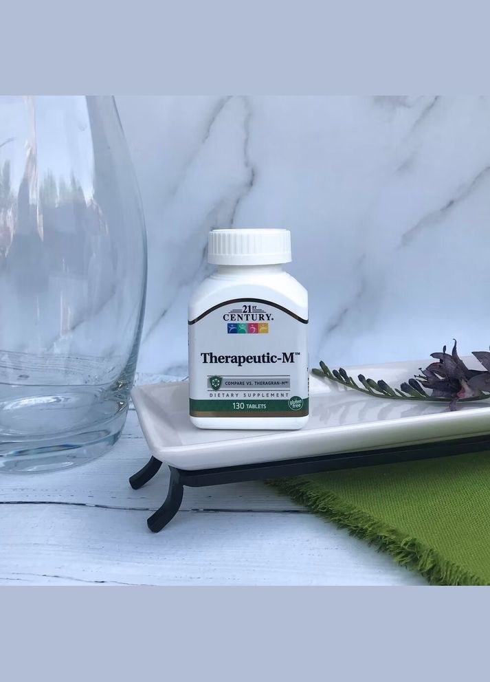 Вітаміни та мінерали Therapeutic-M, 130 таблеток 21st Century (322238731)