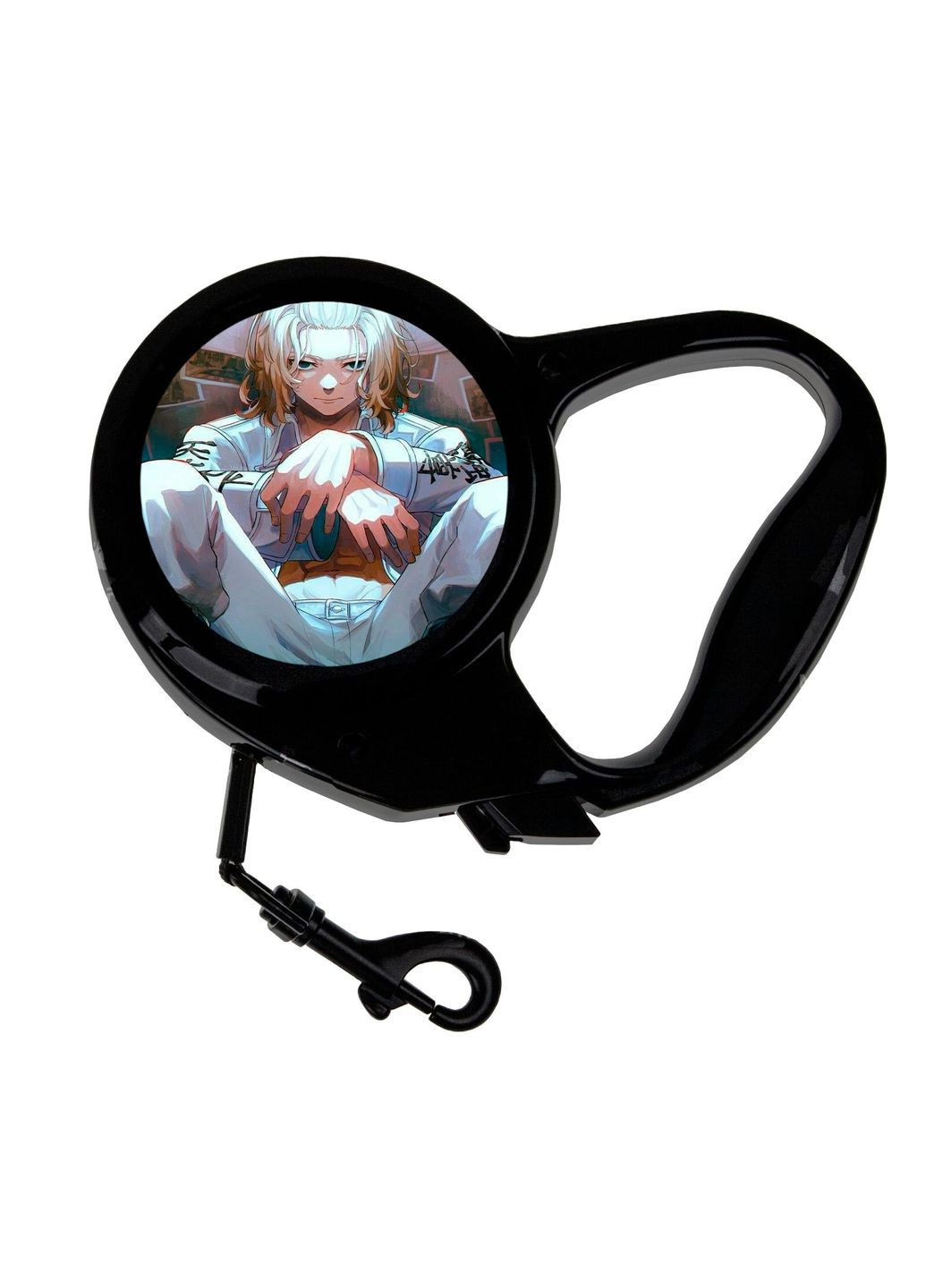 Повідець-рулетка для тварин із принтом Аніме Токійські месники #0003 3 м чорний No Brand (309157230)