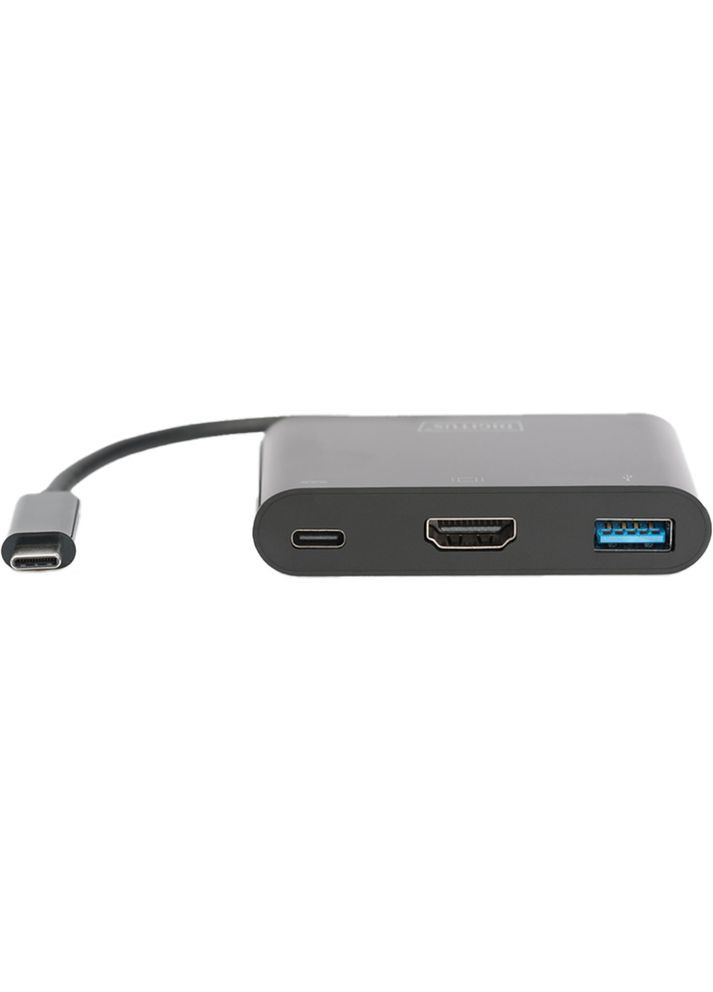Док-станция USB-C HDMI/USB-A/USB-C Black (DA-70855) Digitus (322938722)