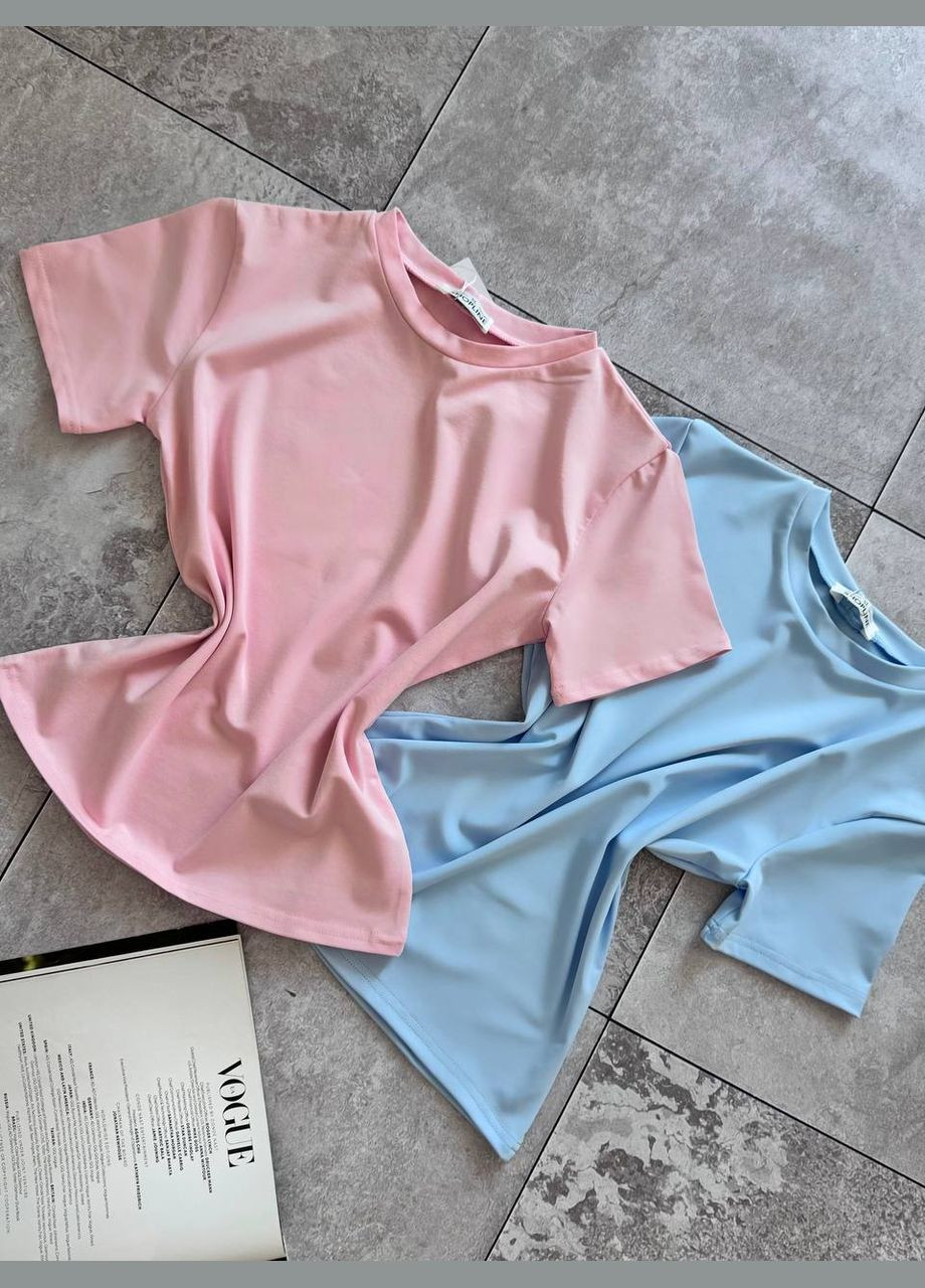 Жіноча рожева футболка No Brand - (336544594)