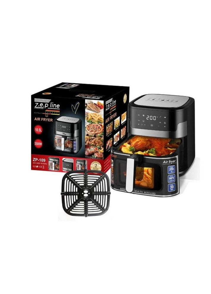 Аэрогриль-фритюрница ZP-109 с антипригарным покрытием Zepline (317326053)