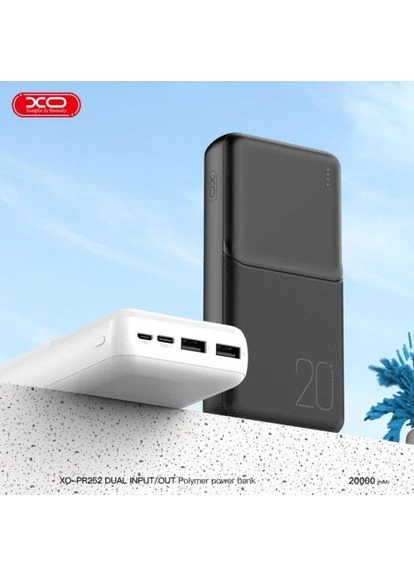 Універсальна мобільна батарея PR252 Lighted Mobile Power 20 000 mAh XO (388775038)