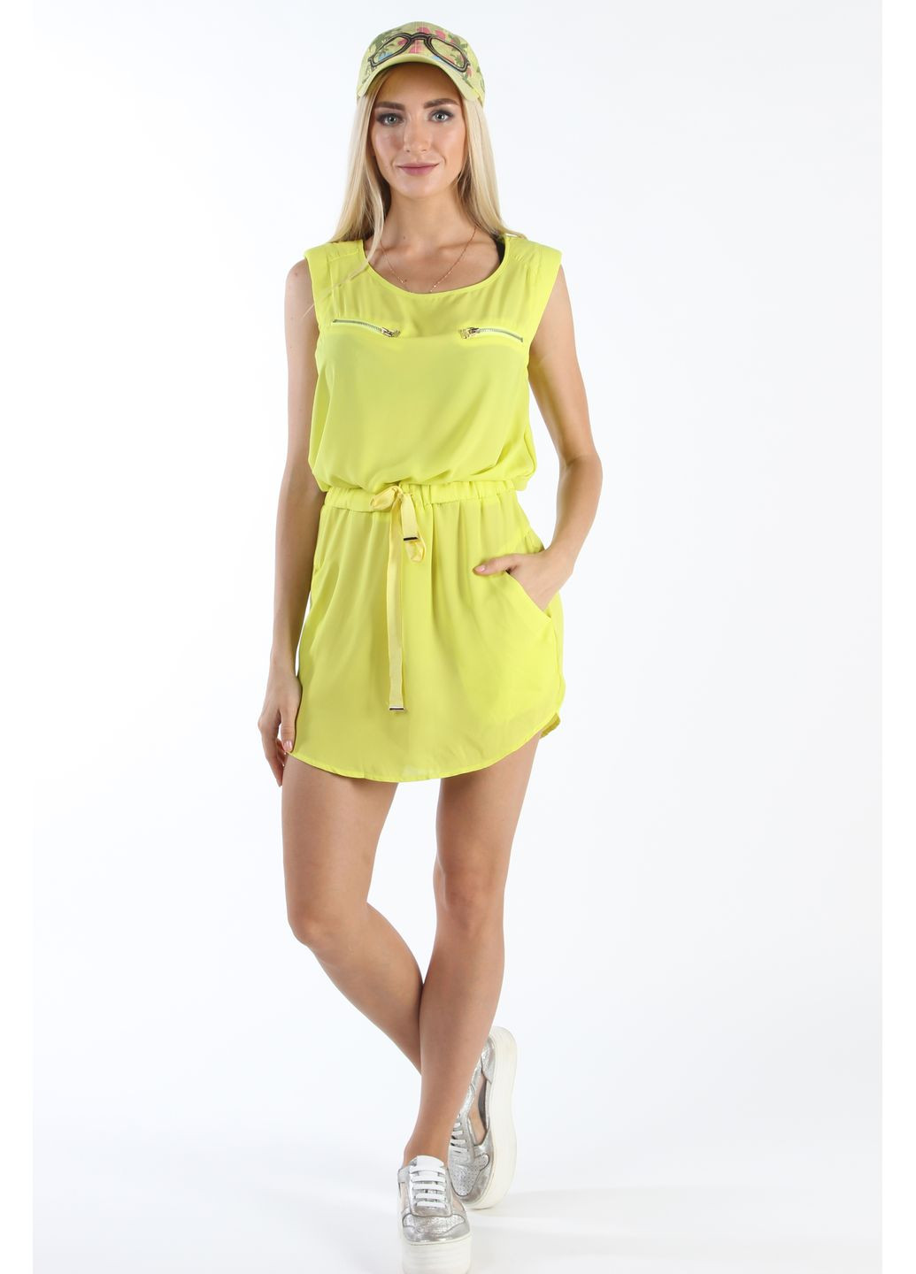 Летняя пляжная туника NN-145 Желтый Number Nine (336214157)