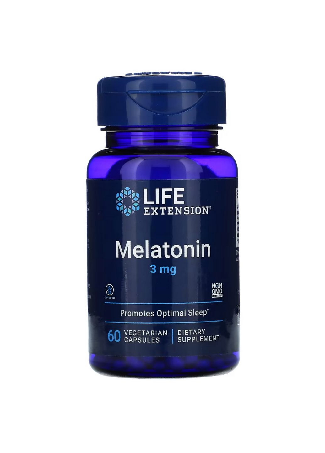 Натуральная добавка Melatonin 3 mg, 60 вегакапсул Life Extension (293339208)